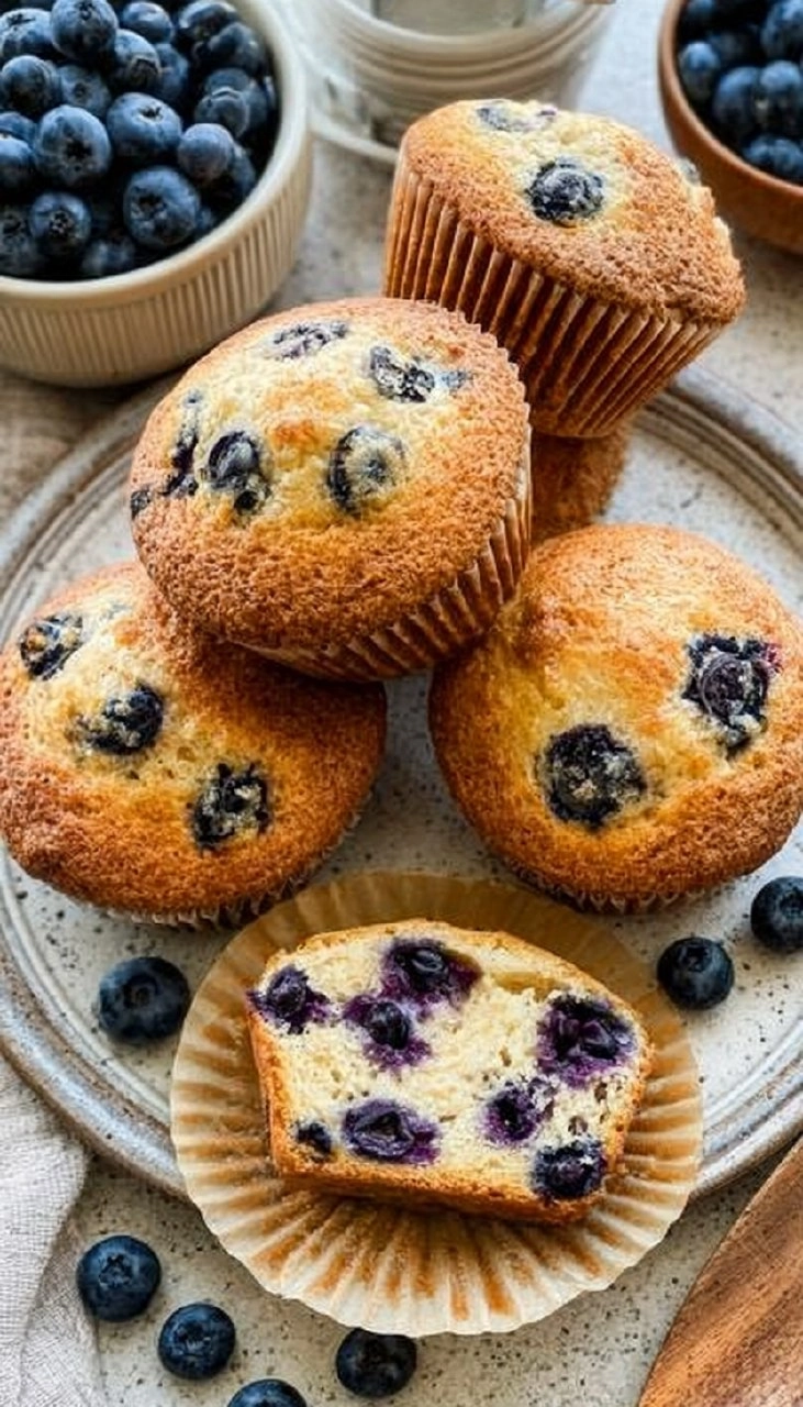Blueberry Yogurt Muffins