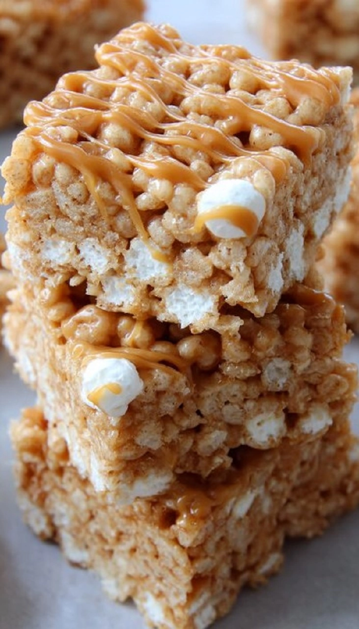 Caramel Rice Krispie Treats