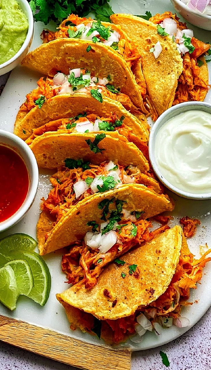 Crispy Baked Chicken Tacos