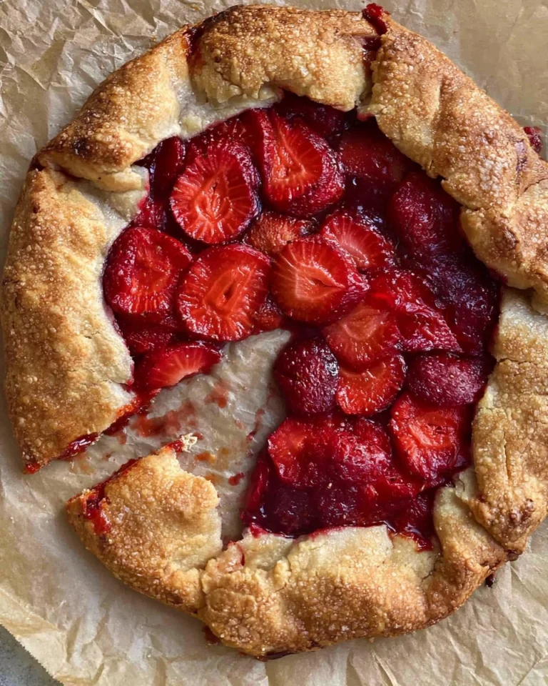 Easy-Strawberry-Galette-no-pie-pan-needed-Recipe