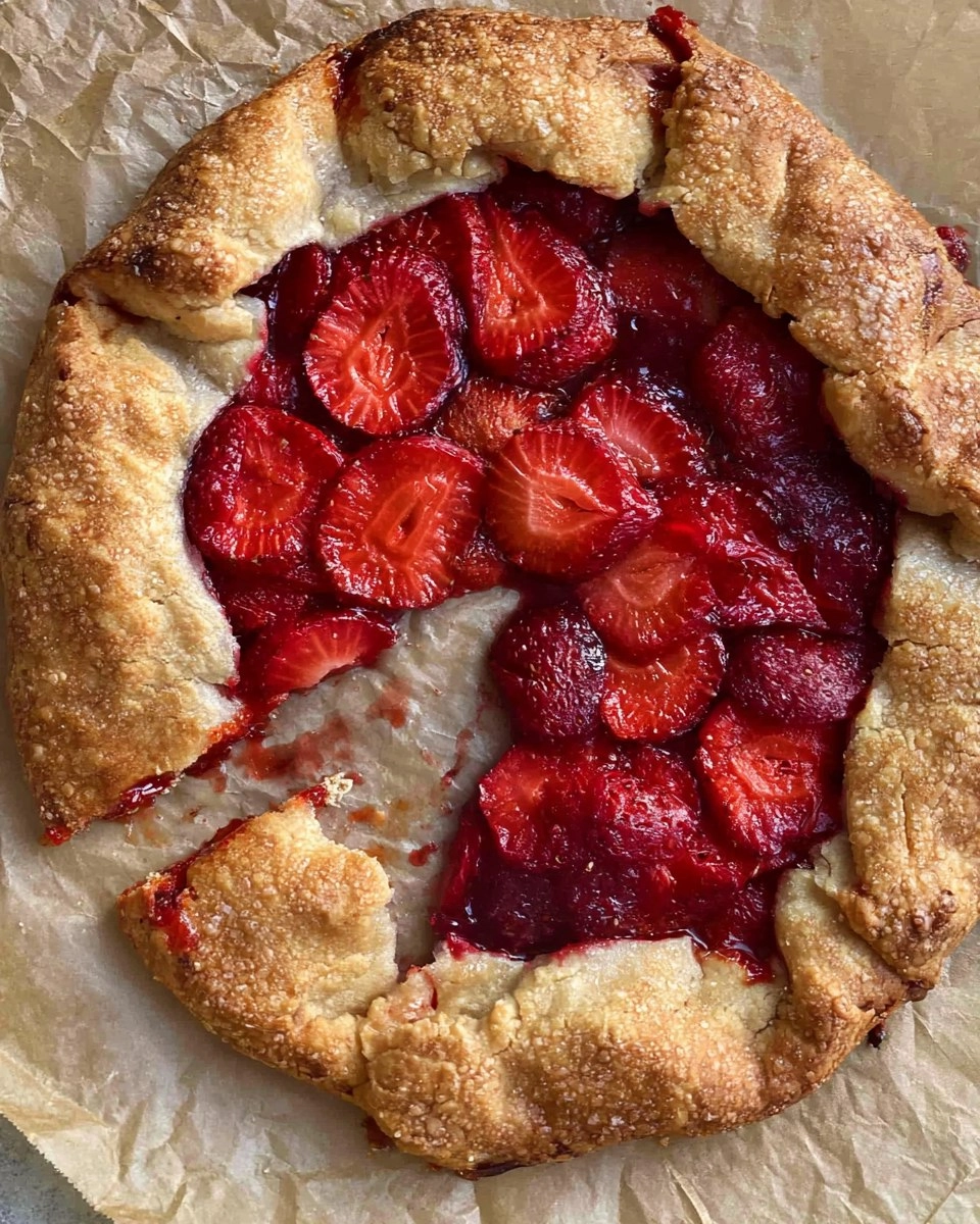 Easy Strawberry Galette (no pie pan needed) 104 Easy Strawberry Galette (no pie pan needed)