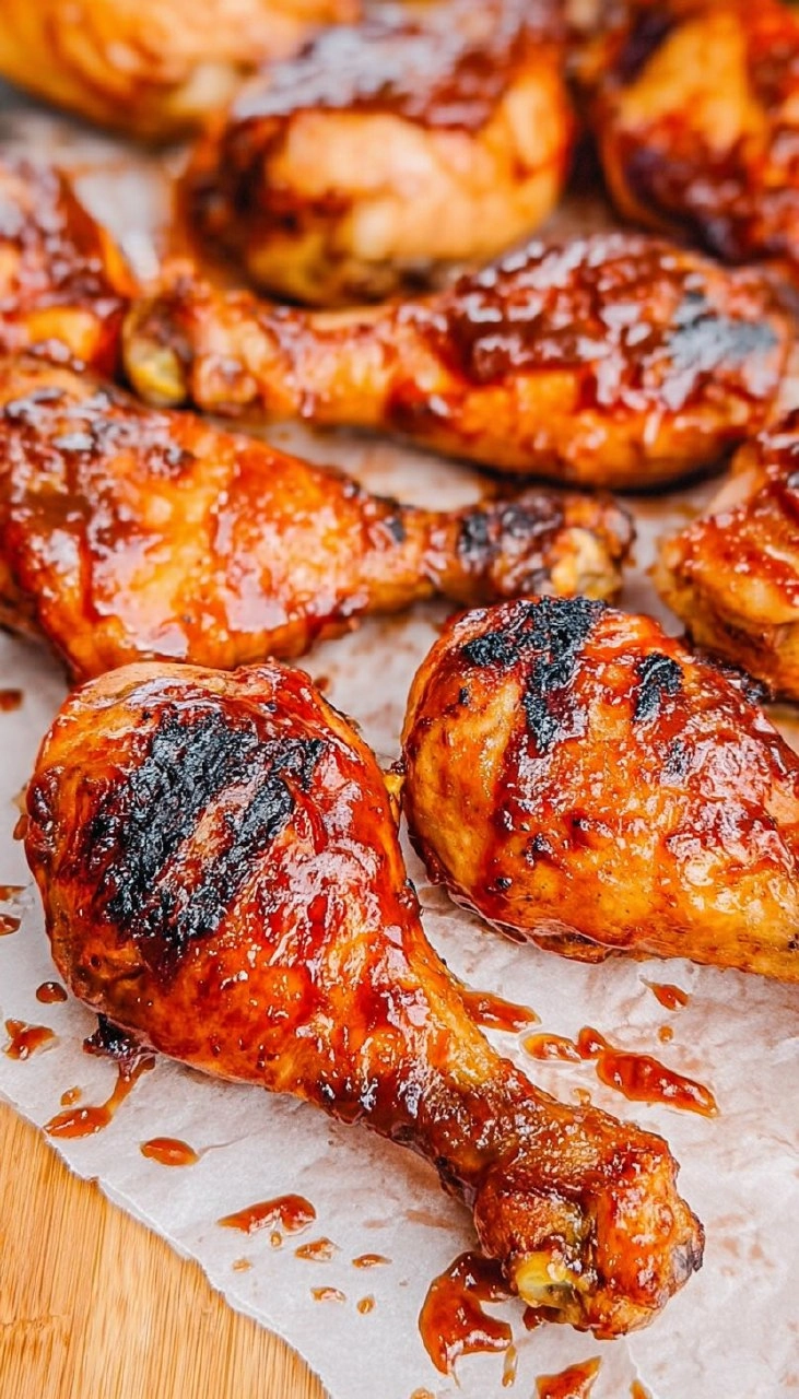 Grilled BBQ Chicken Drumsticks | Sticky Smoky Summer Cookout Chicken