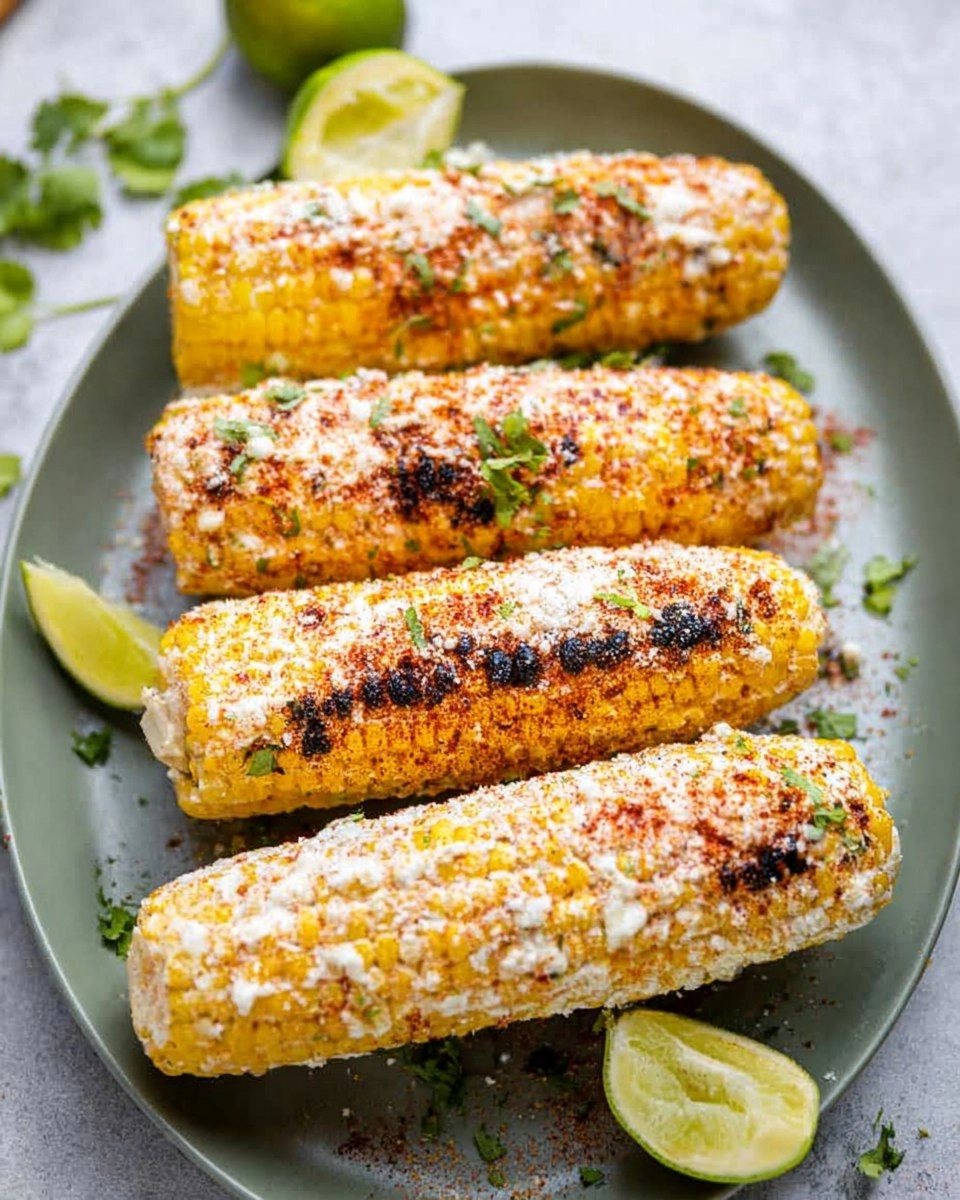 Grilled Corn Elote Style | Smoky Mexican Street Corn for Summer Cookouts