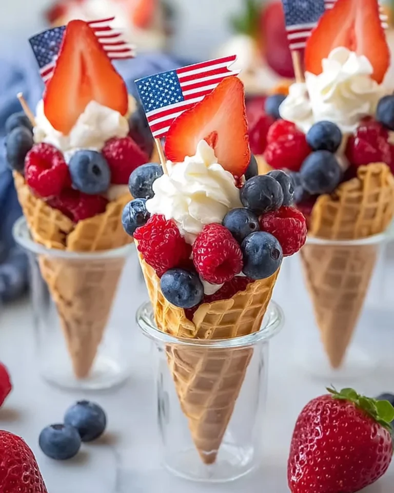 No-Bake-4th-of-July-Patriotic-Fruit-Cones-Recipe
