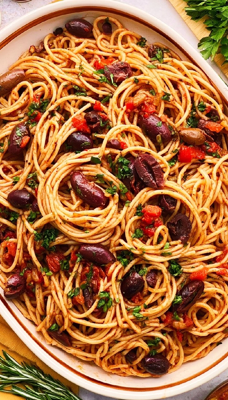 Pasta Puttanesca 110 Pasta Puttanesca