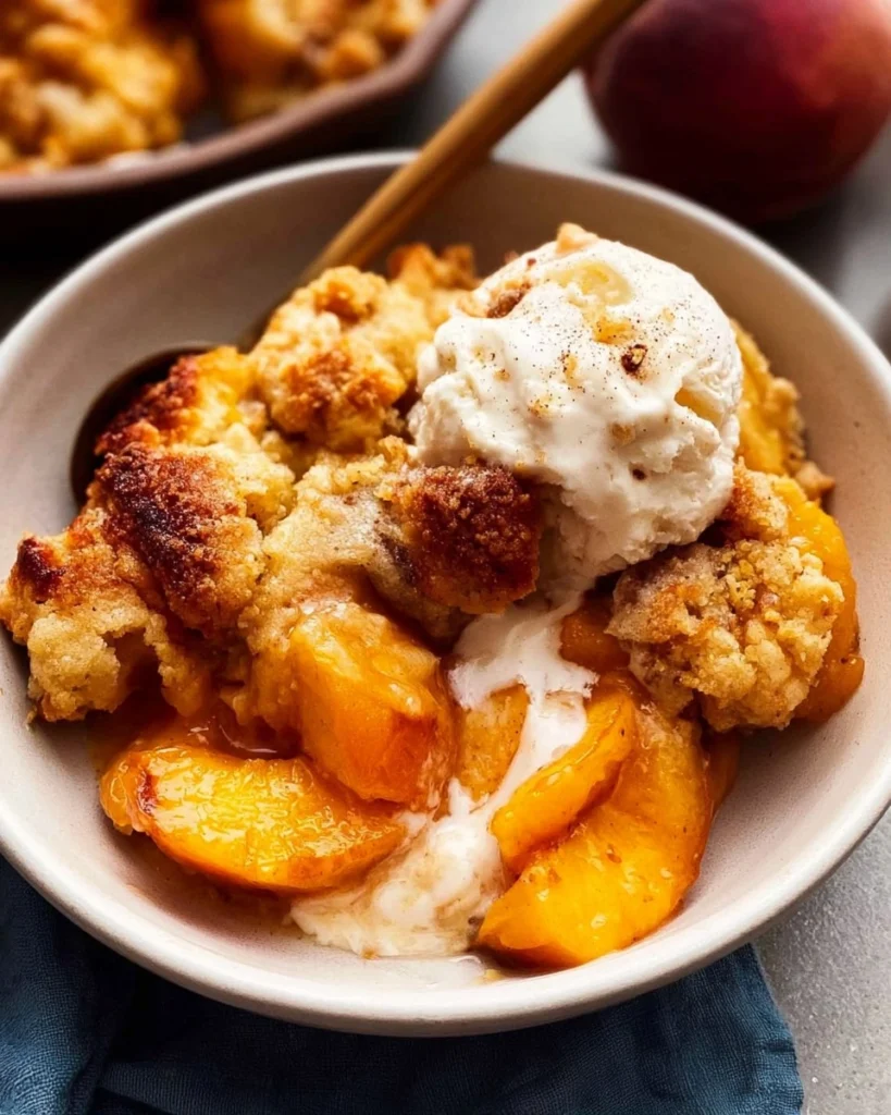 Peach-Cobbler-Old-Fashioned-Summer-Fruit-Dessert-Recipe