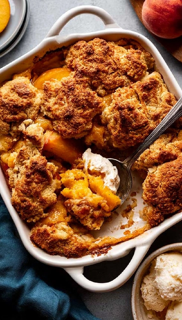 Peach Cobbler | Old-Fashioned Summer Fruit Dessert
