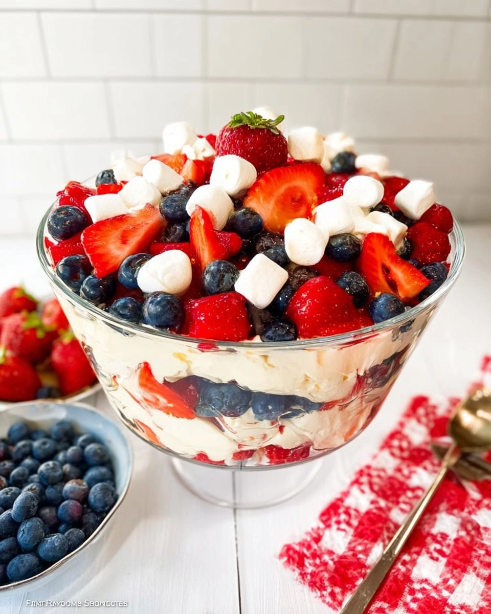 Red White and Blue Cheesecake Salad | Patriotic No-Bake Dessert for the 4th of July 89 Red White and Blue Cheesecake Salad | Patriotic No-Bake Dessert for the 4th of July
