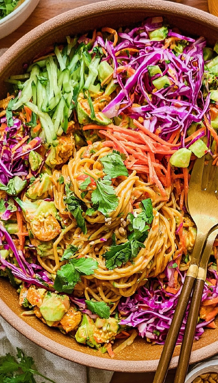 Spring Roll Noodle Salad (Great for Meal Prep!)