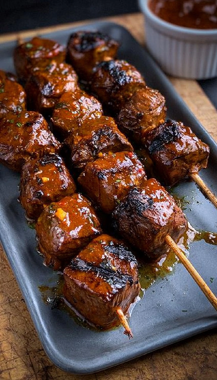 Steak Kabobs | Grilled Herb-Marinated Skewers for Dad 100 Steak Kabobs | Grilled Herb-Marinated Skewers for Dad