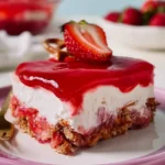 Strawberry-Pretzel-Salad-Sweet-No-Bake-Potluck-Dessert-Recipe