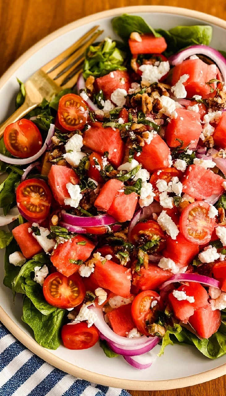 Watermelon Feta Salad | Fresh Summer Picnic Side 95 Watermelon Feta Salad | Fresh Summer Picnic Side