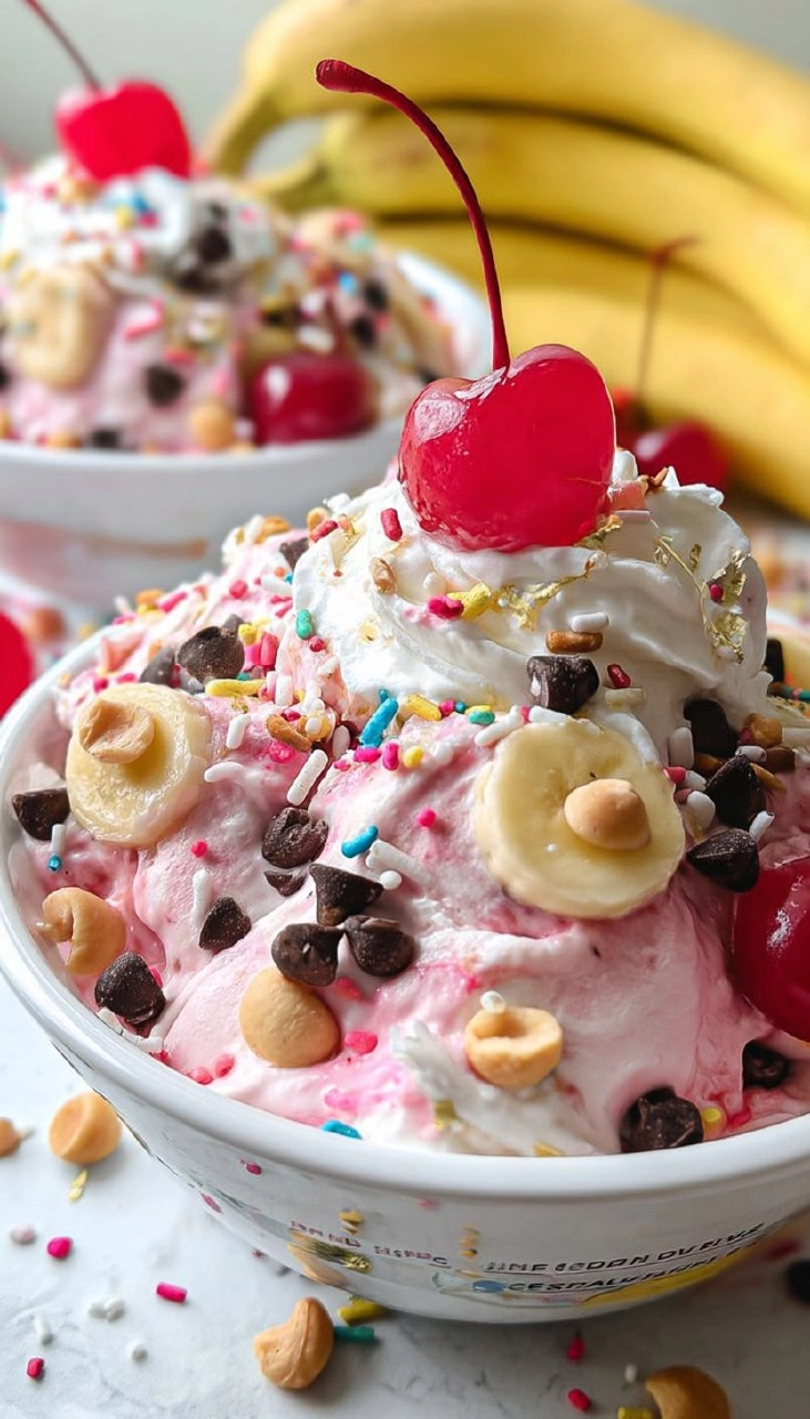 Banana Split Fluff Salad 80 Banana Split Fluff Salad