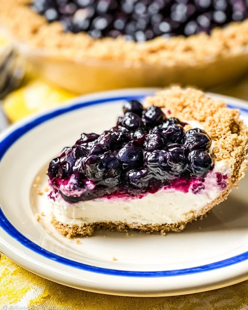 Blueberry-Cream-Cheese-Pie-No-Bake-Recipe