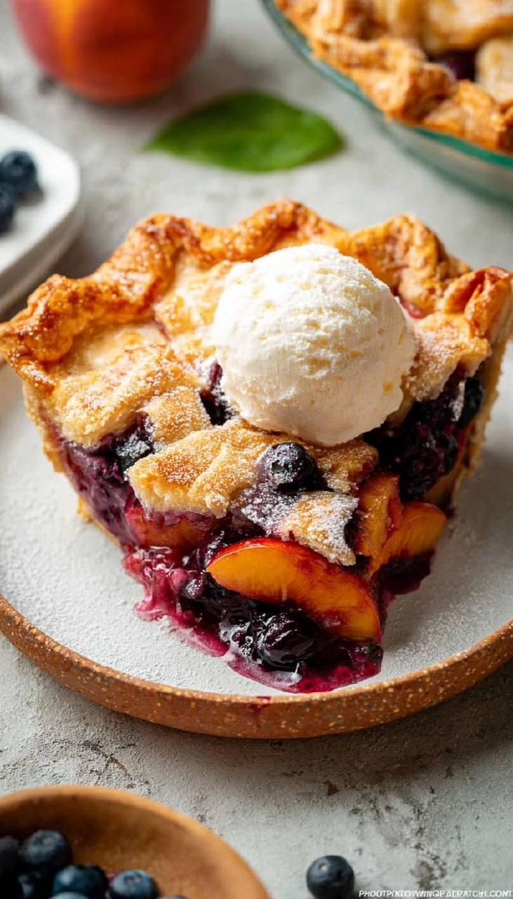 Blueberry Peach Pie 130 Blueberry Peach Pie