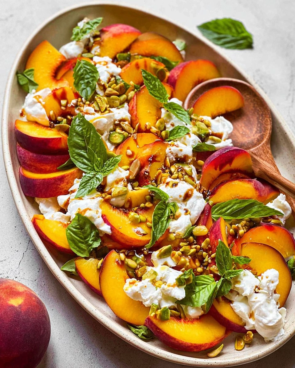 Burrata Peach Salad 84 Burrata Peach Salad