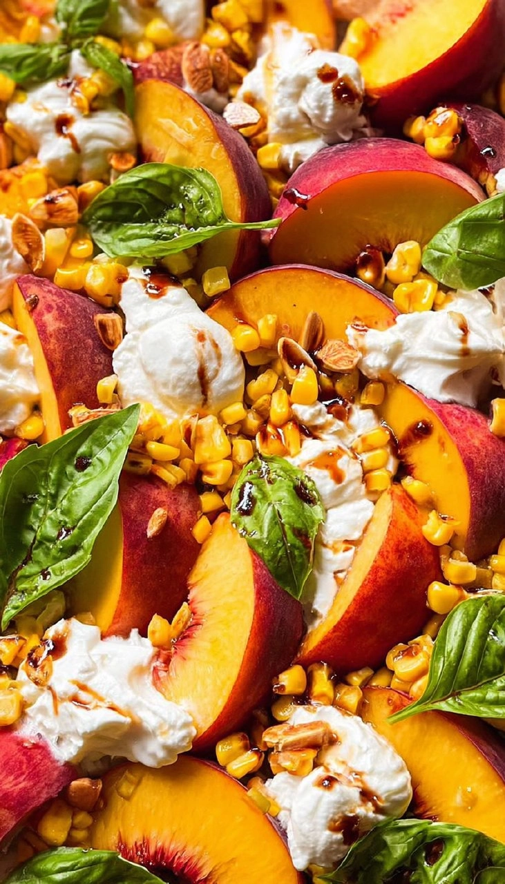 Burrata Peach Salad 85 Burrata Peach Salad