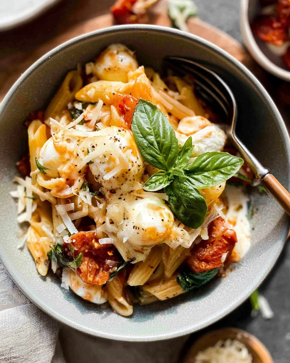Caprese Pasta (Easy Tomato Mozzarella Pasta) 99 Caprese Pasta (Easy Tomato Mozzarella Pasta)
