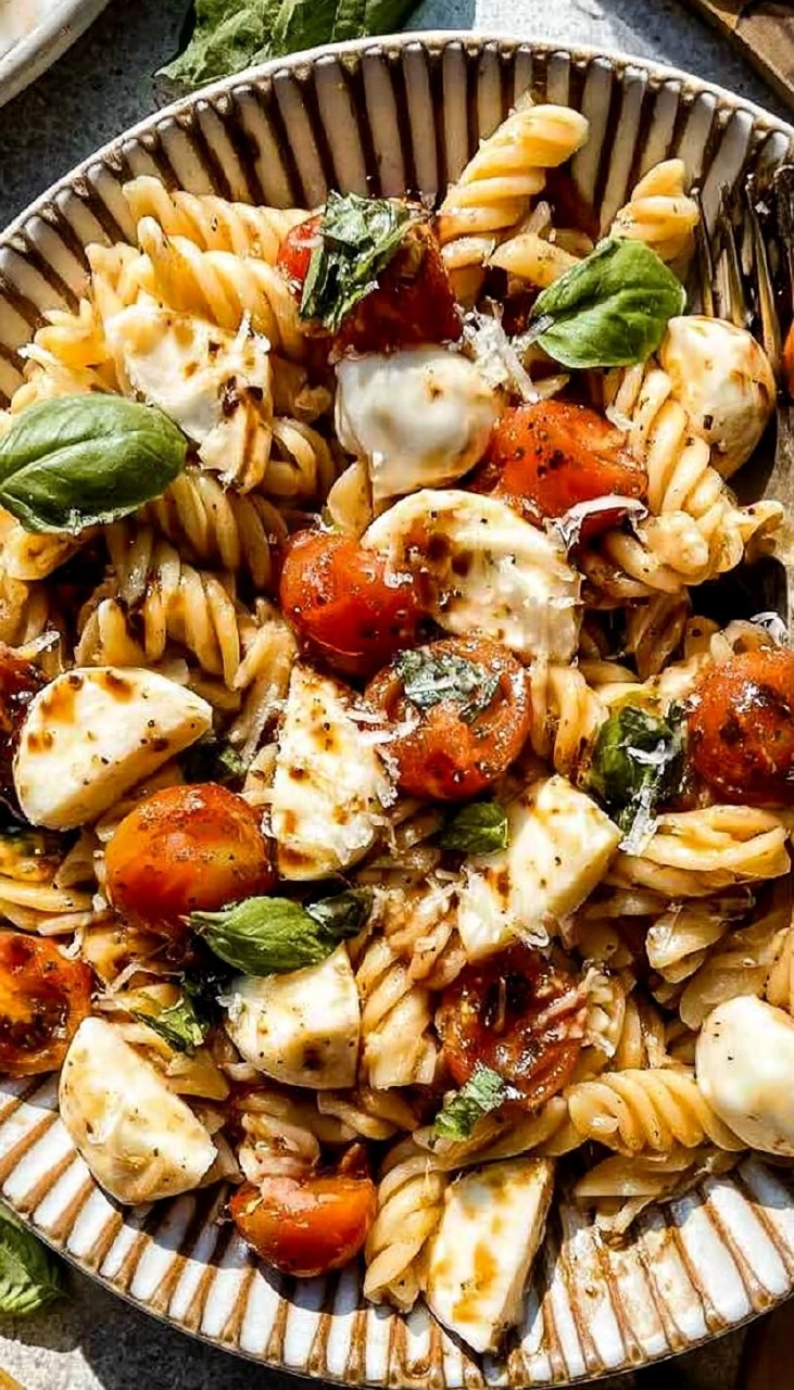 Caprese Pasta (Easy Tomato Mozzarella Pasta) 100 Caprese Pasta (Easy Tomato Mozzarella Pasta)