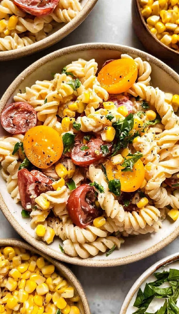 Corn and Tomato Pasta Salad 100 Corn and Tomato Pasta Salad
