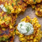 Corn and Zucchini Fritters with Herb Yogurt Sauce 131 Corn-and-Zucchini-Fritters-with-Herb-Yogurt-Sauce-Recipe
