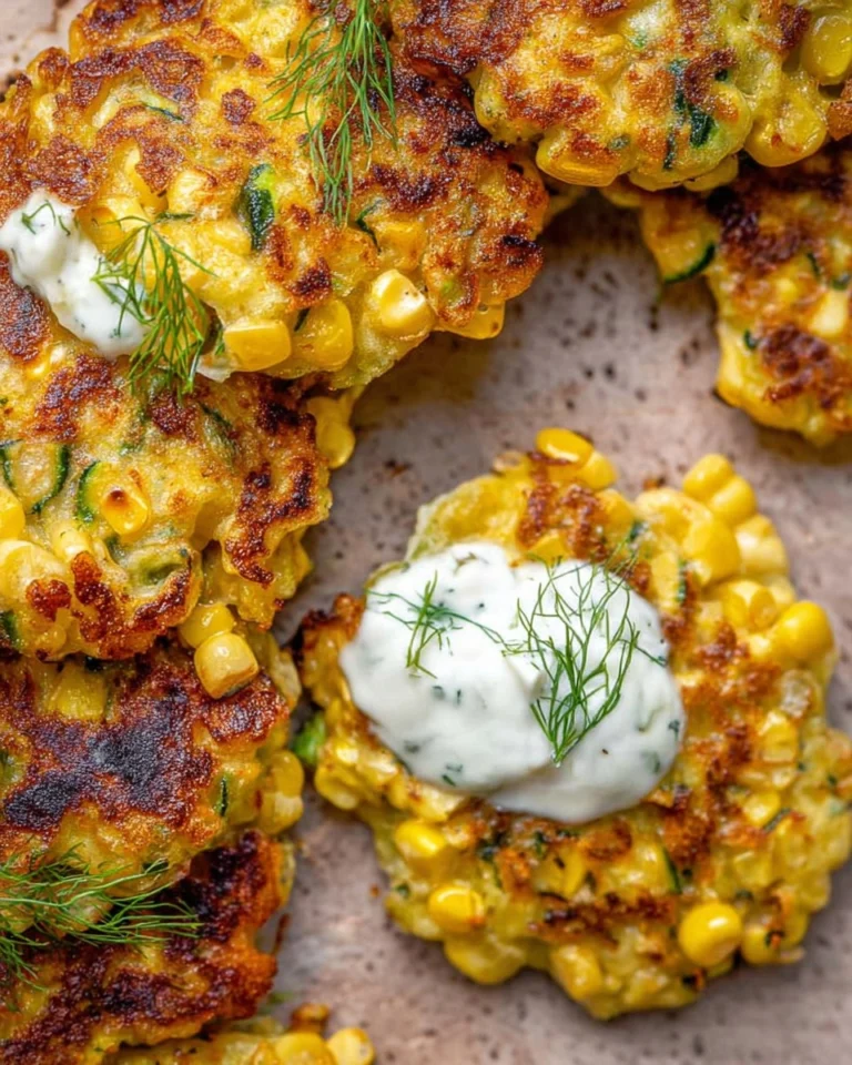 Corn-and-Zucchini-Fritters-with-Herb-Yogurt-Sauce-Recipe