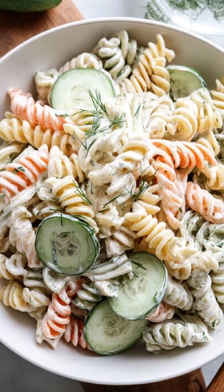 Creamy Cucumber Pasta Salad 80 Creamy Cucumber Pasta Salad