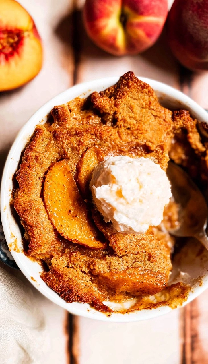 Easy Peach Cobbler (Gluten-Free, Naturally Sweetened) 115 Easy Peach Cobbler (Gluten-Free, Naturally Sweetened)