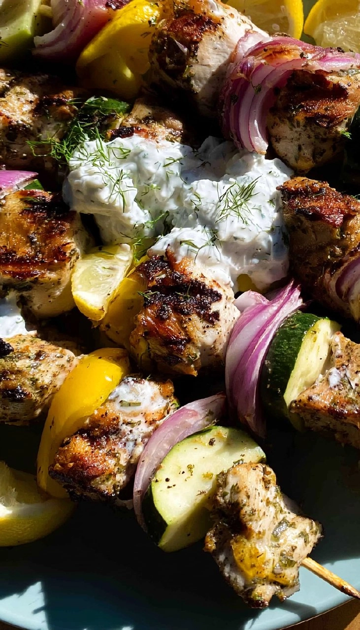 Grilled Greek Chicken Kabobs 100 Grilled Greek Chicken Kabobs