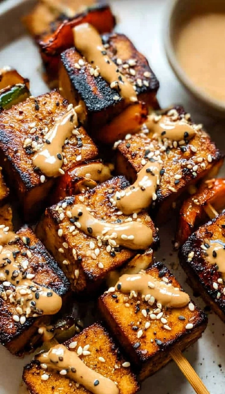 Grilled Tofu Skewers (Vegan) 85 Grilled Tofu Skewers (Vegan)