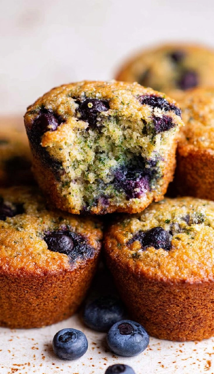 Healthy Blueberry Zucchini Muffins (Gluten Free, Paleo, Almond Flour) 125 Healthy Blueberry Zucchini Muffins (Gluten Free, Paleo, Almond Flour)