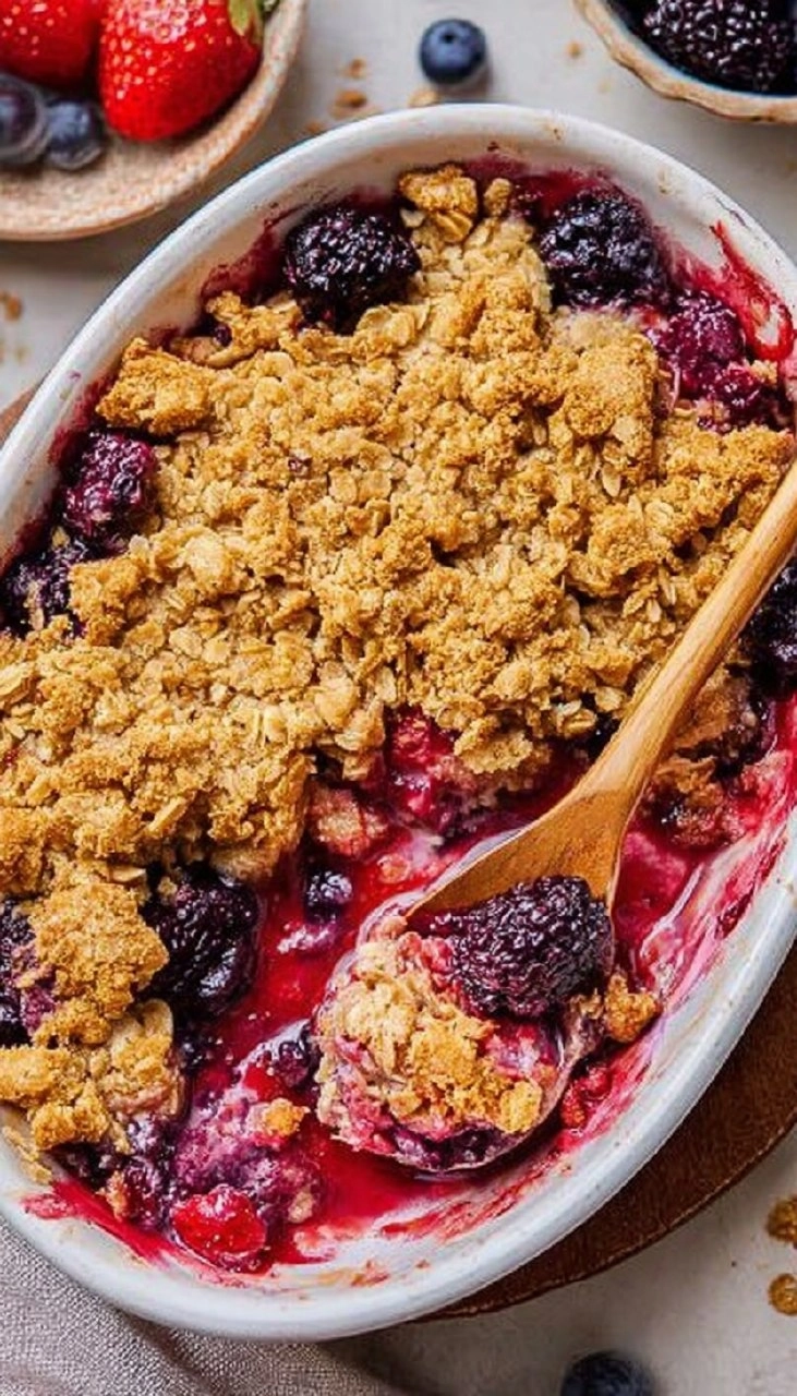 Healthy Mixed Berry Crisp (Gluten-Free) 95 Healthy Mixed Berry Crisp (Gluten-Free)
