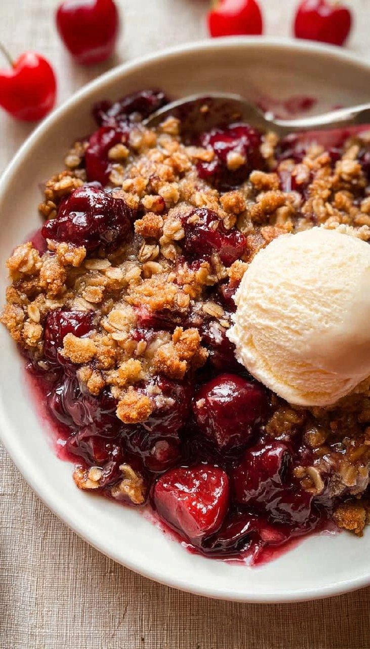 Homemade Cherry Crisp 100 Homemade Cherry Crisp