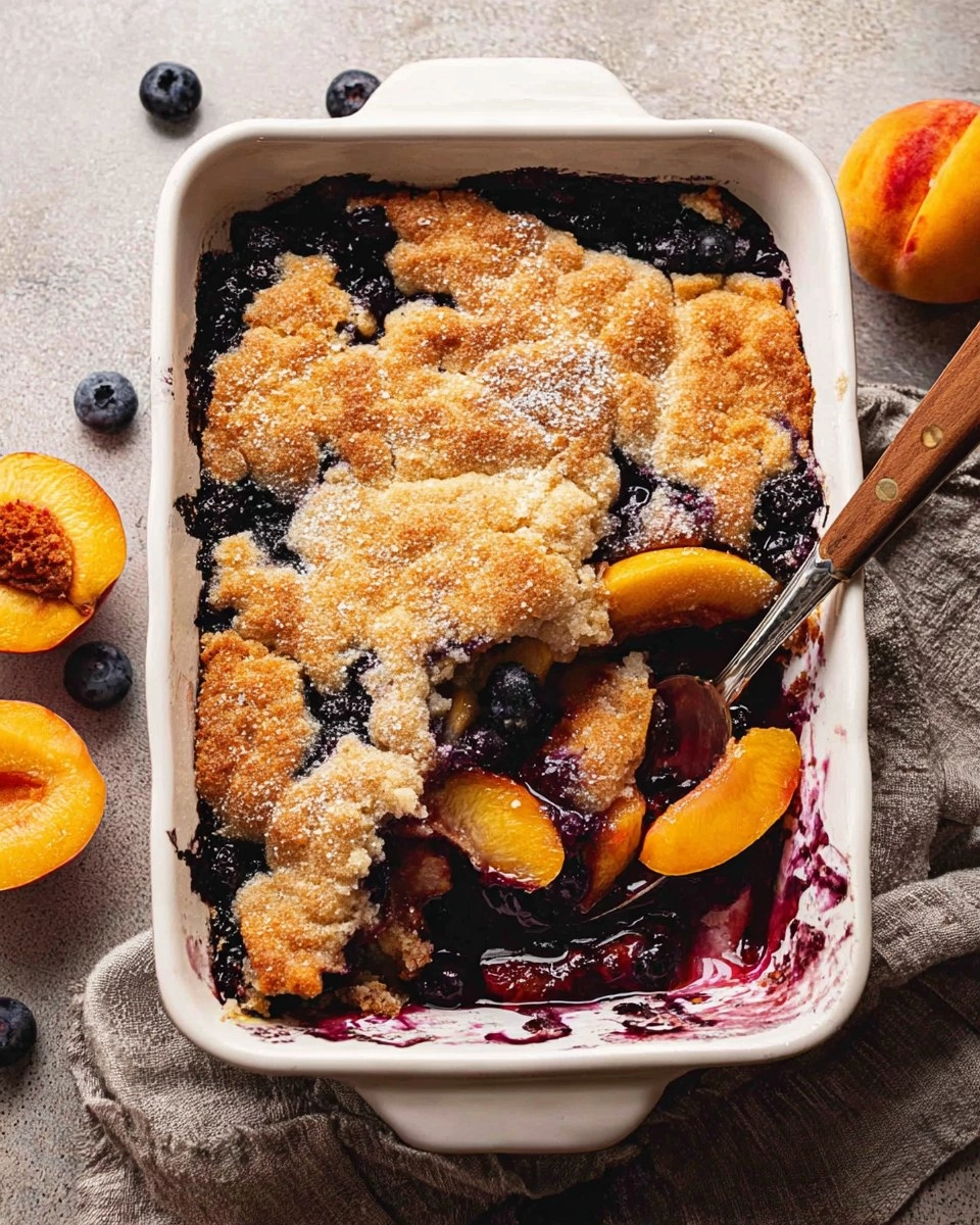Peach Blueberry Cobbler 119 Peach Blueberry Cobbler