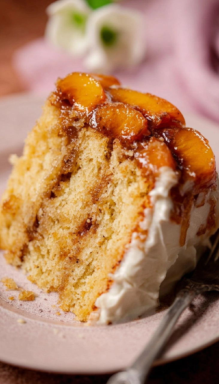 Peach Cobbler Cake 190 Peach Cobbler Cake