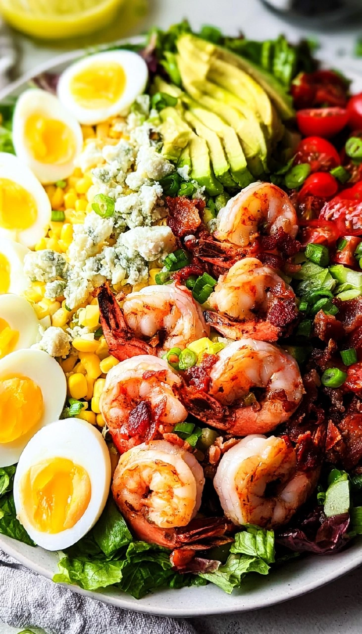 Shrimp Cobb Salad (Healthy, Easy Summer Dinner)