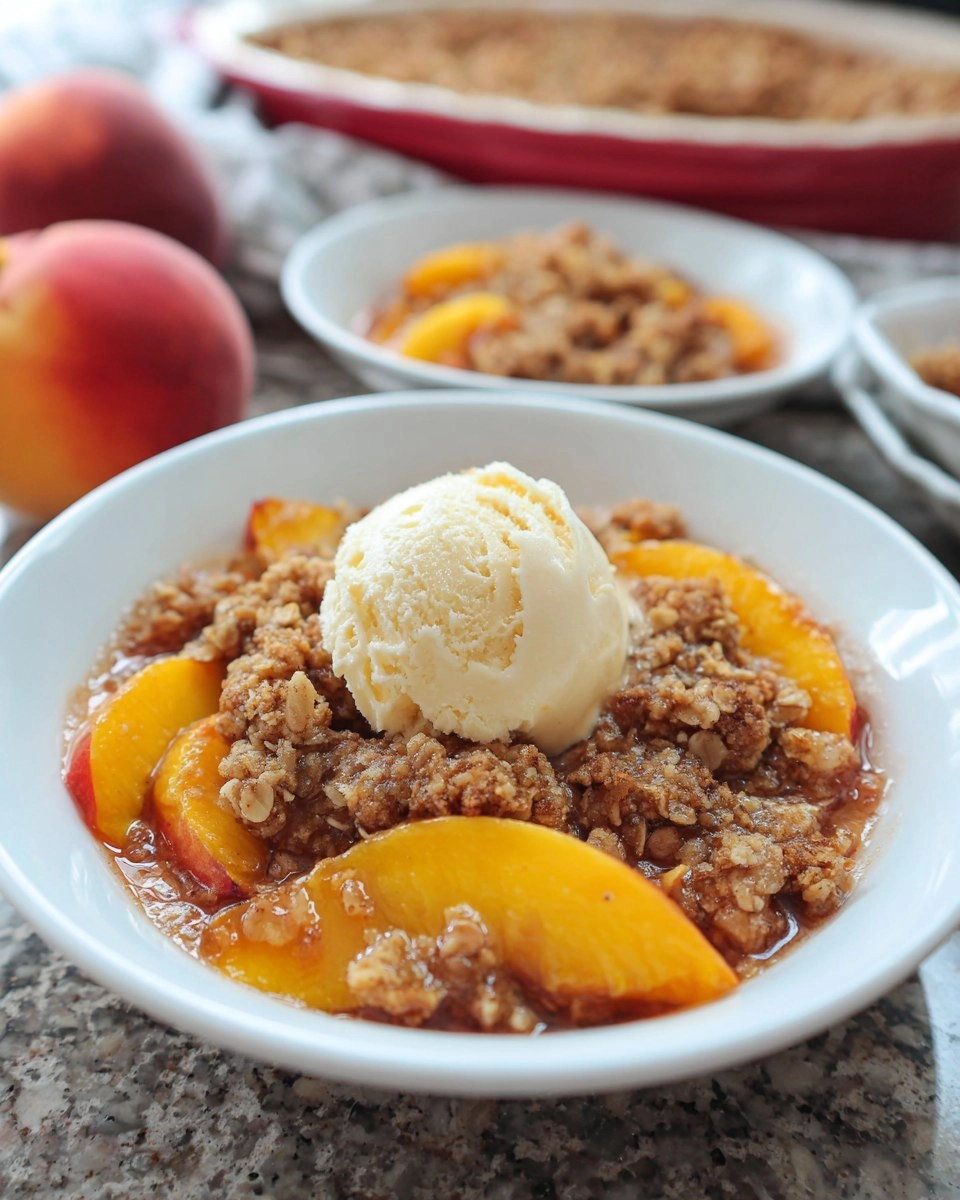 Simple Peach Crisp with Oat Topping 94 Simple Peach Crisp with Oat Topping