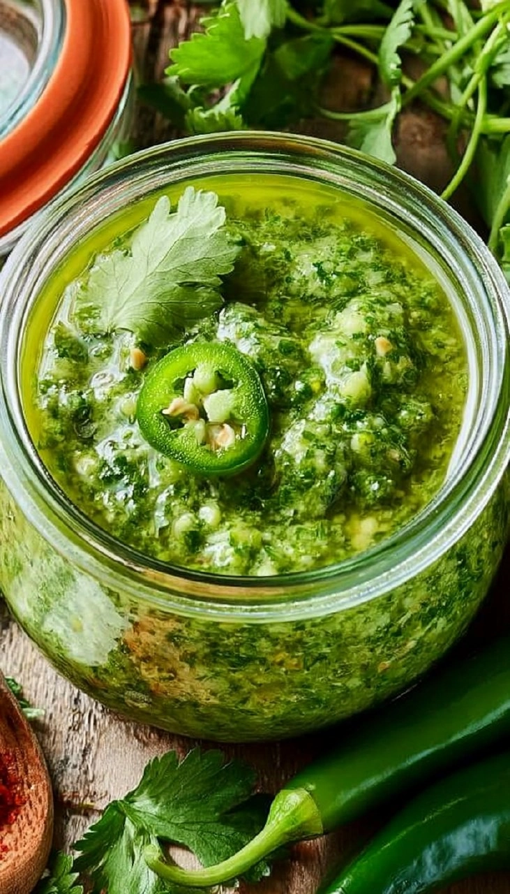 Spicy Chimichurri Sauce with Jalapeño 75 Spicy Chimichurri Sauce with Jalapeño