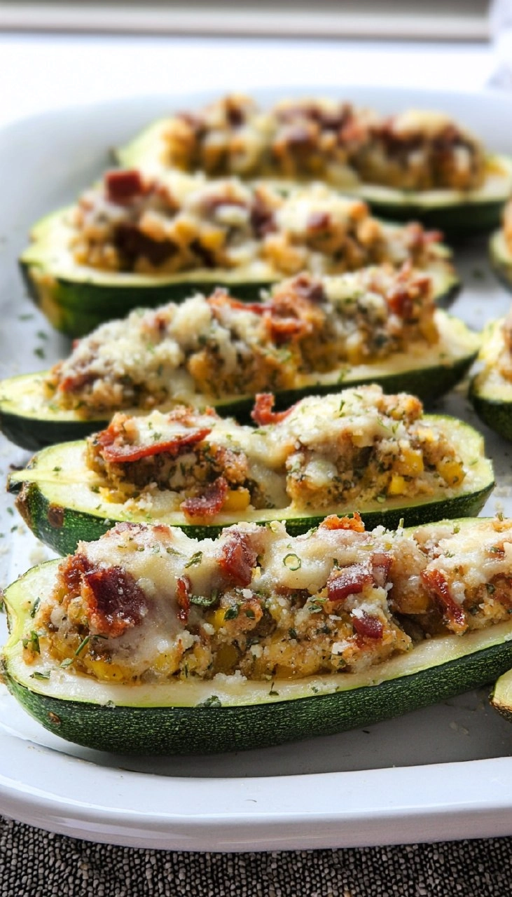 Stuffed Zucchini Boats 95 Stuffed Zucchini Boats