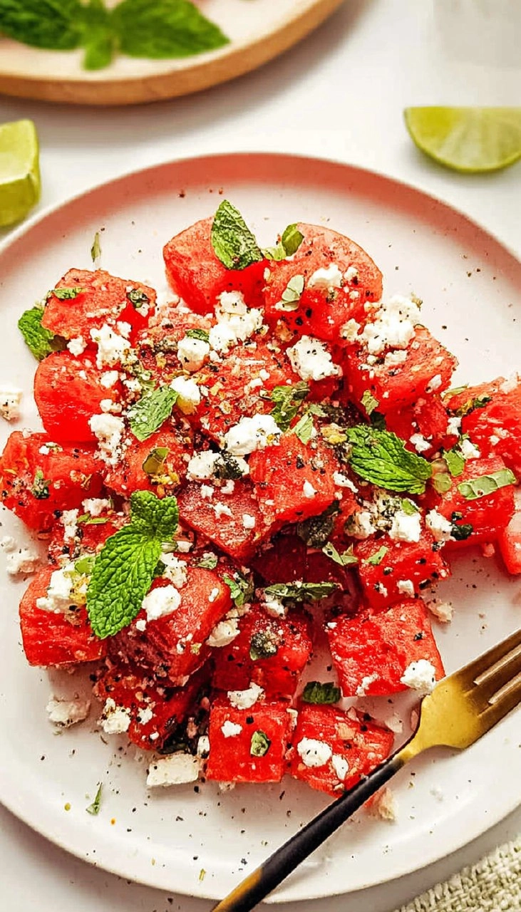 Watermelon Feta Salad 70 Watermelon Feta Salad