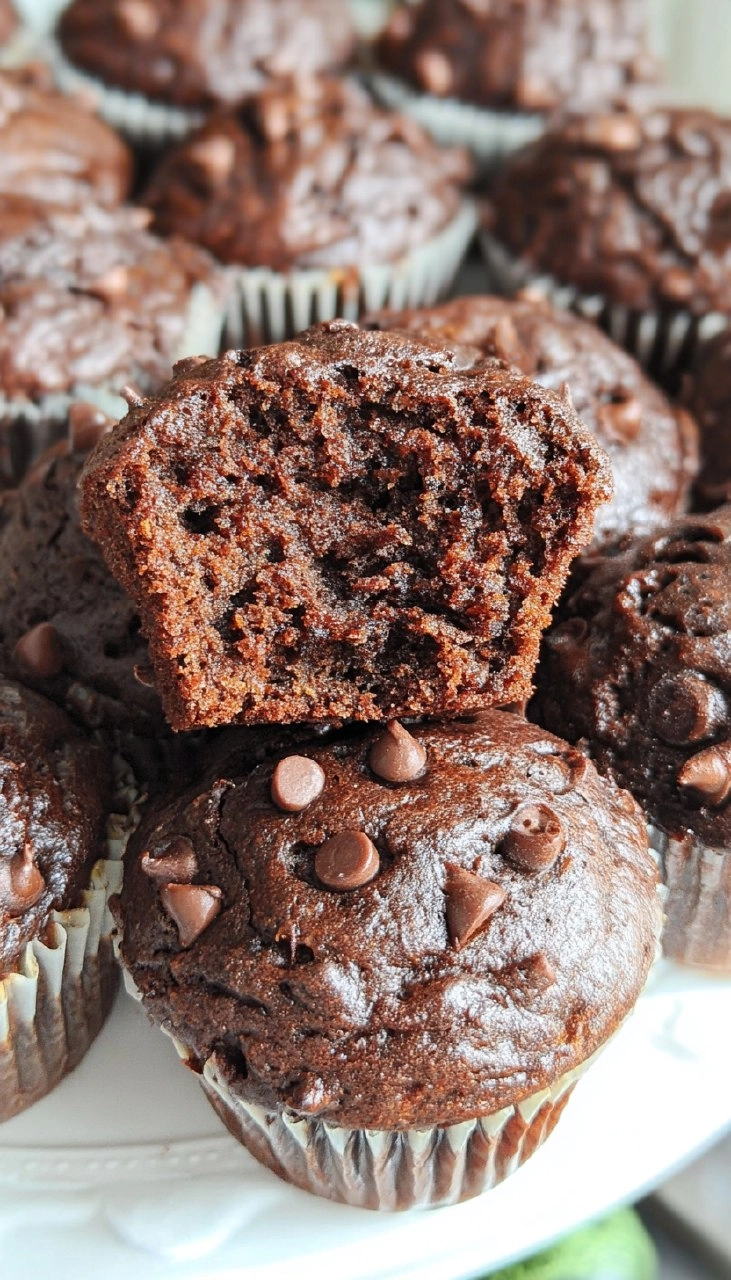 Chocolate Zucchini Muffins 100 Chocolate Zucchini Muffins
