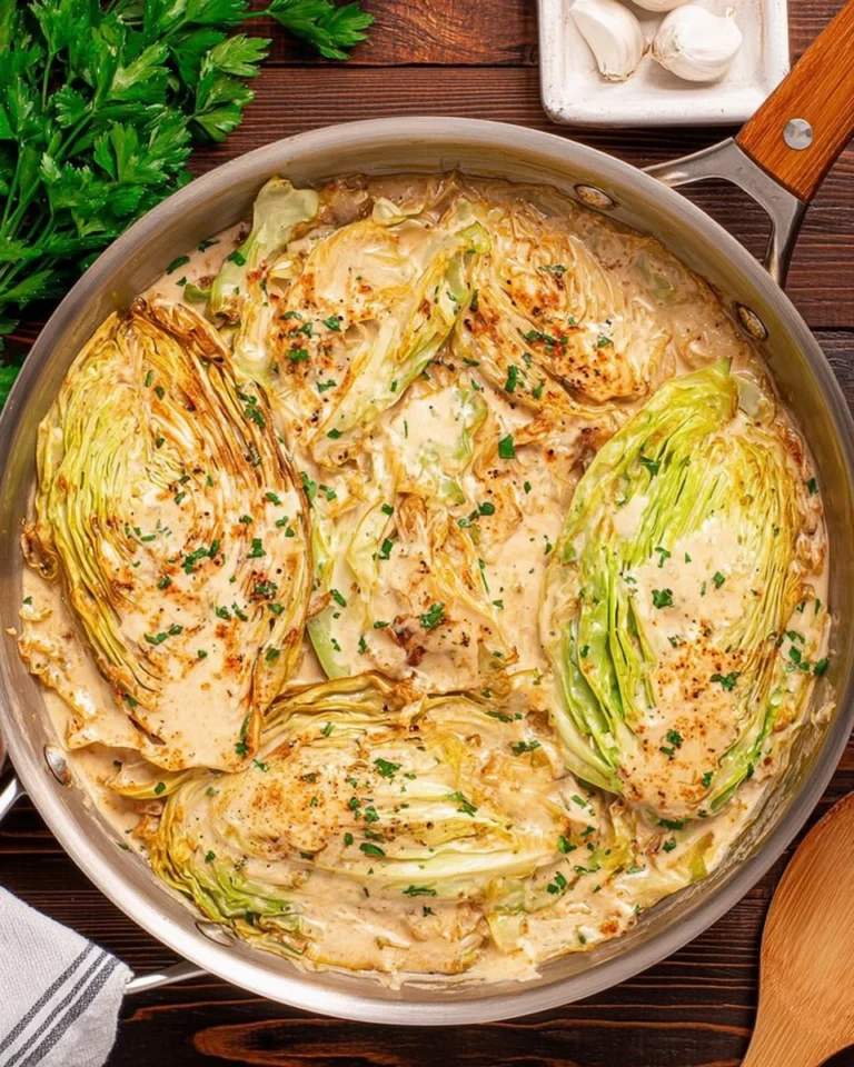 Creamy-Garlic-Parmesan-Cabbage-Low-Carb-Skillet-Recipe-Recipe