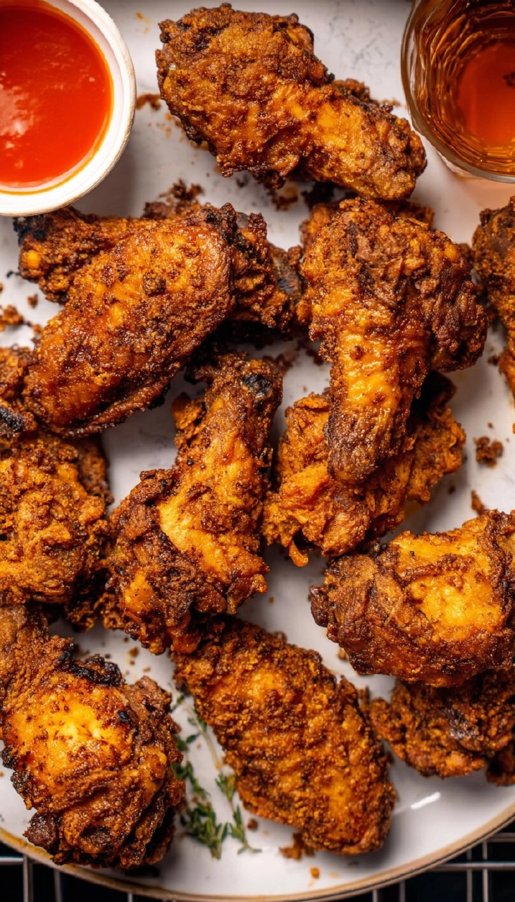 Crispy Spicy Fried Chicken Wings