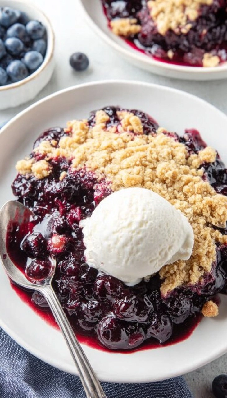 Easy Blueberry Crisp