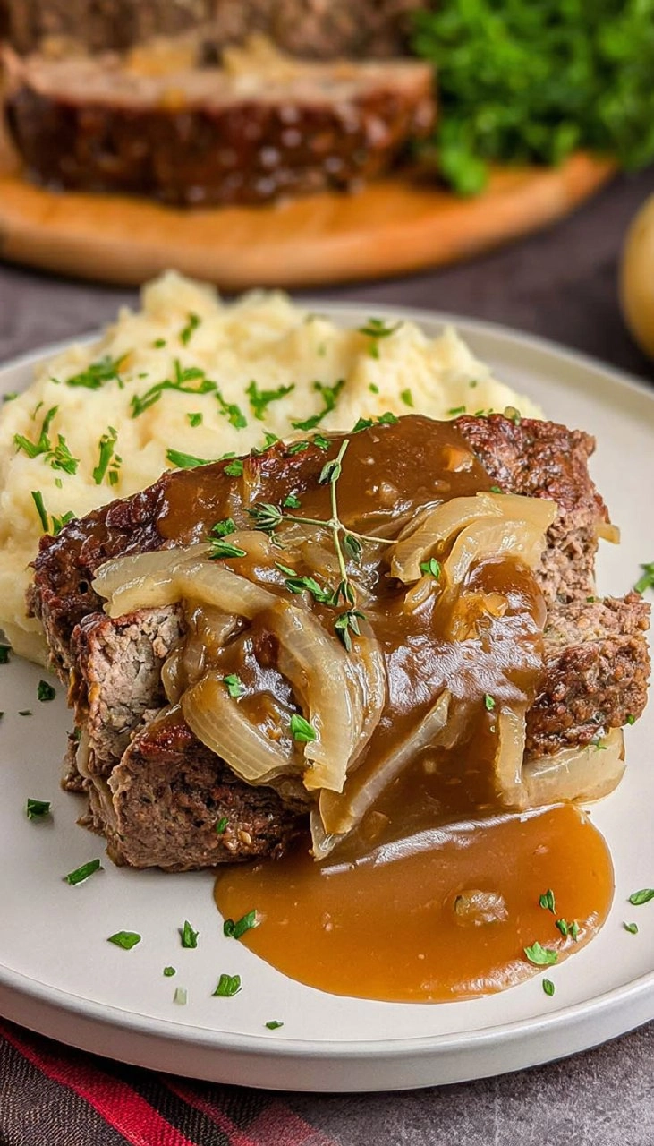 French Onion Meatloaf 110 French Onion Meatloaf