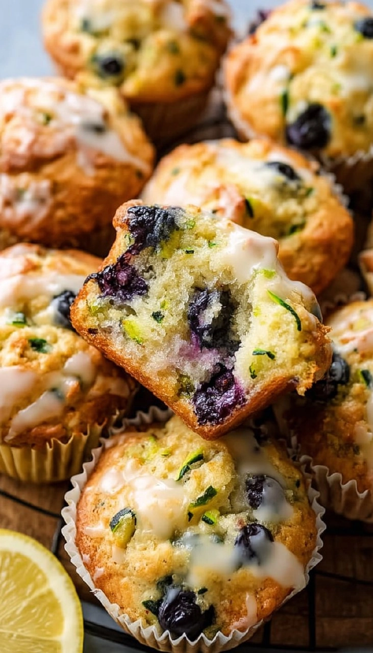 Lemon Blueberry Zucchini Muffins 140 Lemon Blueberry Zucchini Muffins