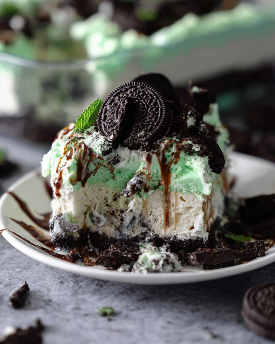Mint Oreo Ice Cream Dessert 8 Mint-Oreo-Ice-Cream-Dessert-Recipe