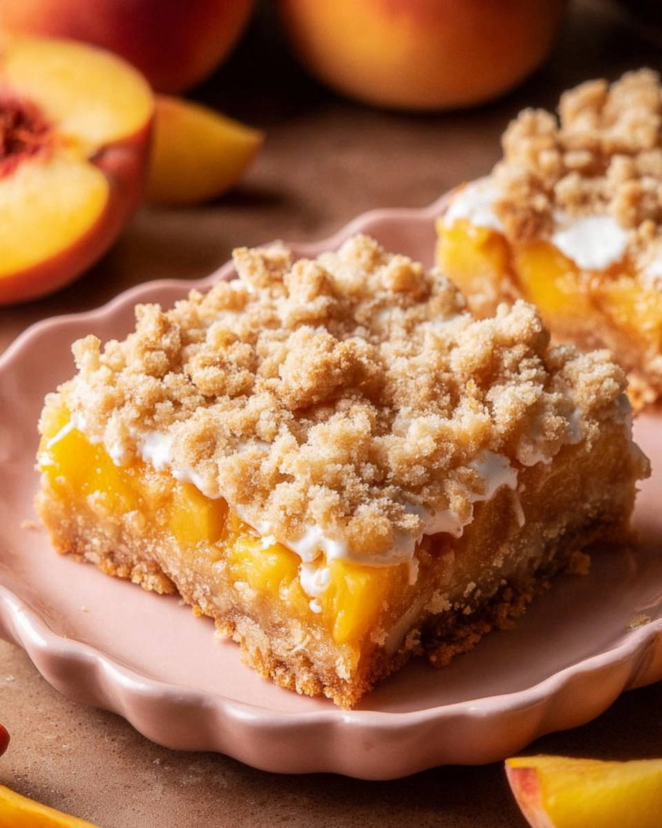 Peach Crumb Bars 134 Peach Crumb Bars