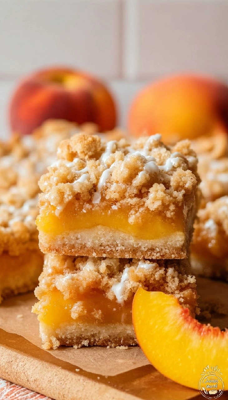 Peach Crumb Bars 135 Peach Crumb Bars