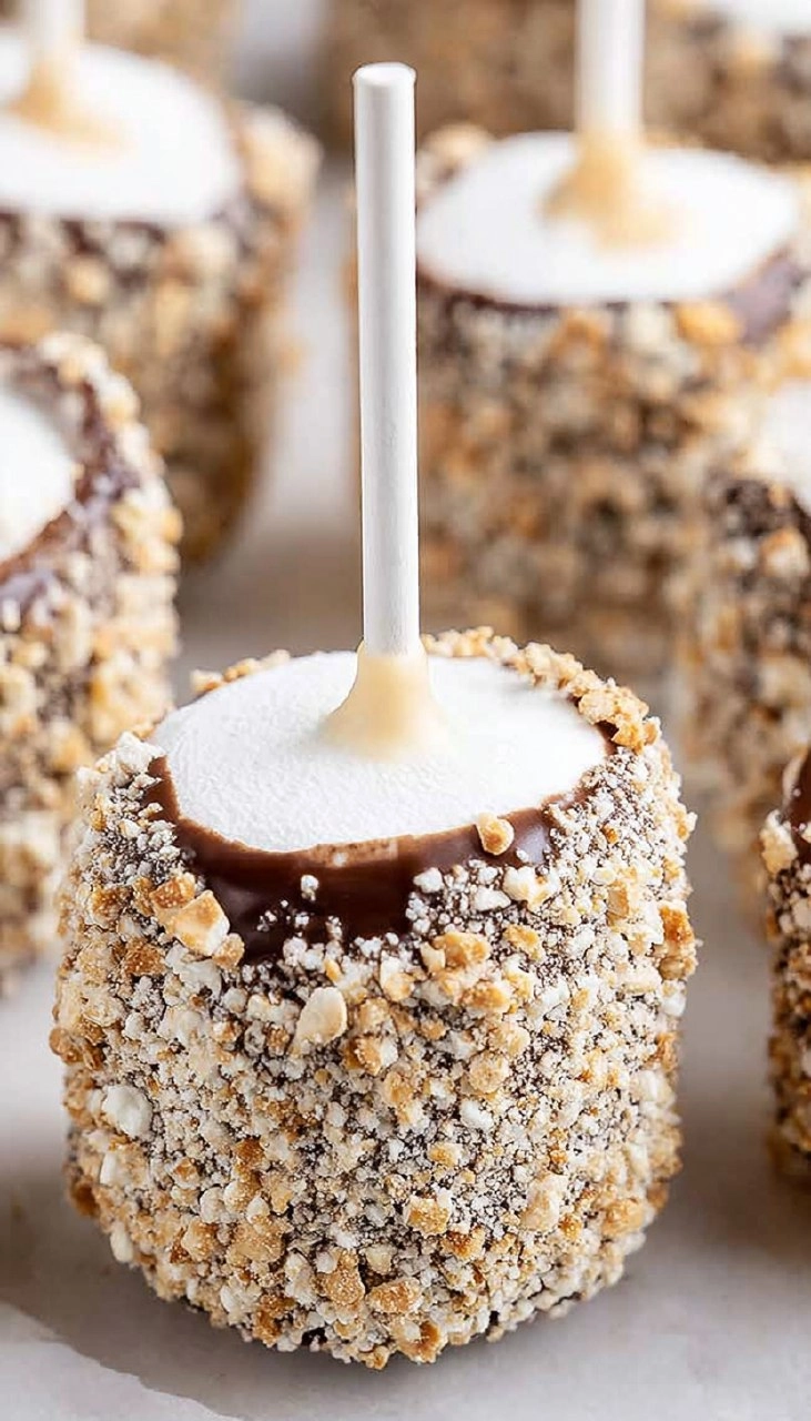 Smores Marshmallow Pops